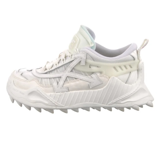 Off White Womens Odsy 1000 Triple White Sneakers 38 $760 - Picture 4 of 11